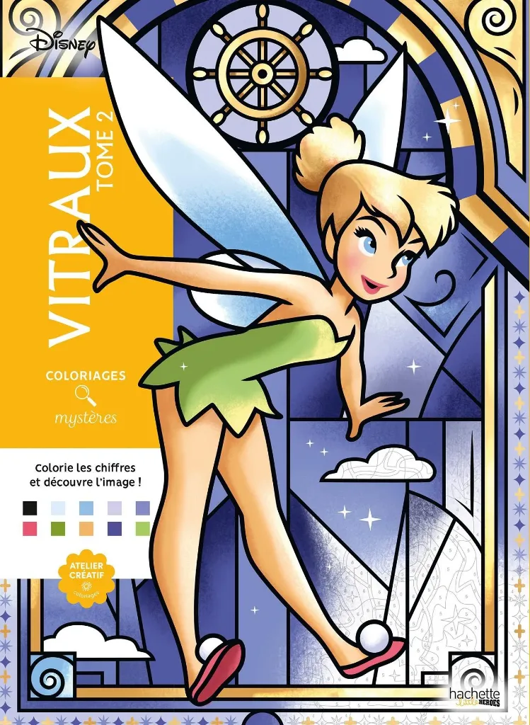 Coloriages mystères Disney - Vitraux Tome 2